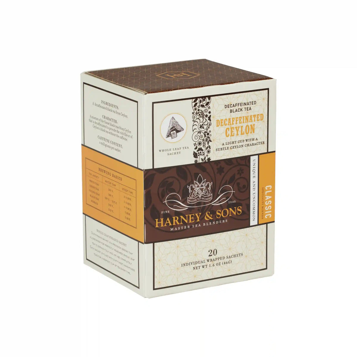 Decaf Ceylon, Box of 20 Individually Wrapped Sachets
